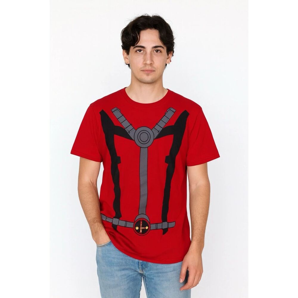 Bioworld Marvel T shirt Mens sz L Deadpool Original Underoos Costume Tee